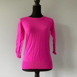 J.CREW Merino Hot Pink Sweater